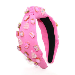 شينجلان جديد وردي شجرة عيد الميلاد عصابات ملونة عيد الميلاد الجرس عقال الأخضر قماش عقال تخصيص الشركة المصنعة - Product Image 2