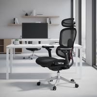 Chaise de bureau ergonomique moderne haut de gamme avec accoudoirs réglables en 3D, chaise de direction entièrement en maille, nouvelle conception, fabrication en usine