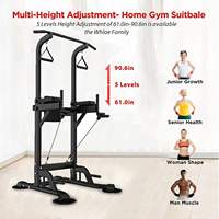 Barre de traction Machine de musculation Gym à domicile Assisté Dip Menton Équipement d'exercice Debout Barre de traction Barre de traction murale