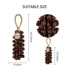 เครื่องบำบัดเสียงดนตรีจากเปลือกถั่วเปลือกหอยธรรมชาติกระดิ่งลมของจูกระดิ่งมือเบลิริค - Product Image 4