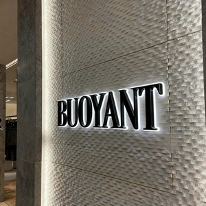 Custom Gold Acrylic 3d Logo Channel Letters Signage LED <b>Illuminated</b> Letter Backlit Shop Store Business Sign Board - Product Image 4