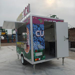Mobile Food <b>Trailer</b> Coffee Kiosk Ice Cream Food Truck Cart Bakery Churros Van Fast Kitchen <b>Trailer</b> - Product Image 5
