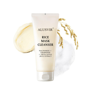 Mascarilla Coreana de niacinamida de arroz con etiqueta privada, limpiador <span class=keywords><strong>facial</strong></span>, Limpieza Profunda, exfoliante, brillo, cuidado de la piel, lavado <span class=keywords><strong>Facial</strong></span> - Product Image 1