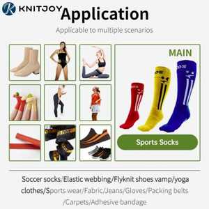 Fil 100% polyester 75D/2 haute élasticité, teinture rapide, teinture en masse, bordure de col, tricot à la main, tissage, broderie, antibactérien - Product Image 4