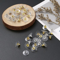Attaches de boucles d'oreilles en acier inoxydable pour boucles d'oreilles lourdes et pendantes, grands fermoirs sécurisés de remplacement, apprêts pour boucles d'oreilles à clous