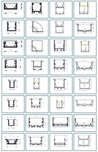 <span class=keywords><strong>Perfil</strong></span> <span class=keywords><strong>LED</strong></span> de aluminio 1806 flexible negro/blanco/plata con cubierta de PC 1m/2m/3m - Product Image 6
