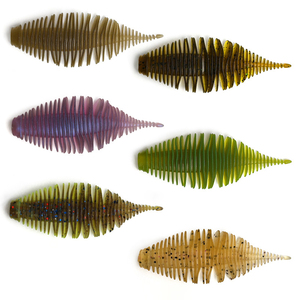 Señuelo de pesca de lombriz tipo Bellows Gill de 65mm, 70mm, 100mm, señuelo blando para pesca de lubina, cebo blando tipo larva - Product Image 1
