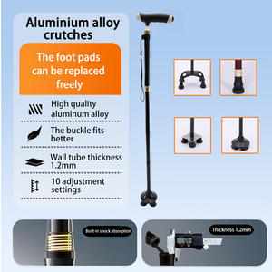 Altura ajustável Luxo liga de alumínio dobrável bengala retrátil opção mais barata para mulheres homens para Handstand idosos - Product Image 5