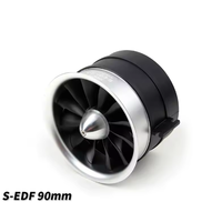 HSDJETS Semi-métalliques 90mm 105mm 120mm EDF avec une poussée maximale de 8,6 kg, adaptés aux ventilateurs de conduits d'avions télécommandés, avions RC