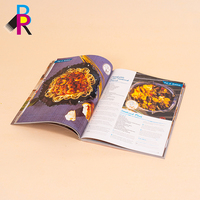 Menu professionnel personnalisé de luxe, écologique, couverture souple, reliure parfaite, livre de chef, magazine