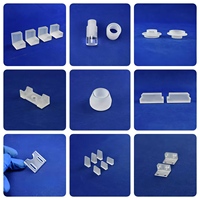 Composants en quartz fondu SiO2 de haute pureté 99,99 %, tube de quartz à joint usiné avec précision, réacteur en quartz résistant à la chaleur
