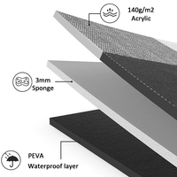 Couverture de pique-nique imperméable pliable extra-large pour le camping en plein air