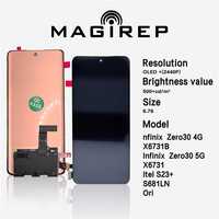Écran de Téléphone Portable pour Infinix Tecno Itel Zero30 4G 5G, Écran OLED 6.78" avec Luminance 400cd+ et Garantie 1 An
