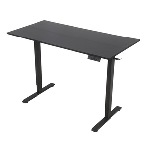 Bureau d'ordinateur électrique réglable en hauteur 1,2 m, cadre en métal noir, bureau d'étude à moteur unique - Product Image 1