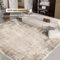 Tapis géométrique abstrait nordique, effet cachemire, imperméable et résistant aux taches, pour salon et chambre à coucher