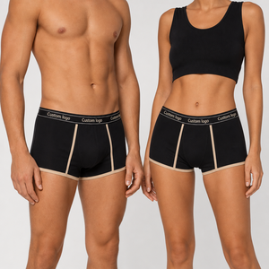 Slip Unisex in Spandex, Comodi e Neutri, con Elastico a Contrasto <span class=keywords><strong>per</strong></span> <span class=keywords><strong>Casa</strong></span> e Relax - Product Image 1