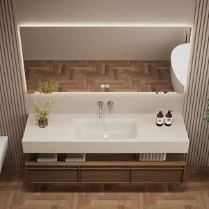 <span class=keywords><strong>Mobile</strong></span> da <span class=keywords><strong>Bagno</strong></span> con Lavabo Singolo Semi-Incassato, Armadietti da <span class=keywords><strong>Bagno</strong></span> Bianchi - Product Image 2