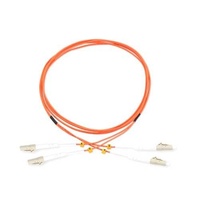 Serat LC SC FC ST konektor 3m 5m 10m serat Multimode 62.5/125 oranye OM1 OM2 dupleks 2.0mm 3.0mm kabel Patch kabel Patch