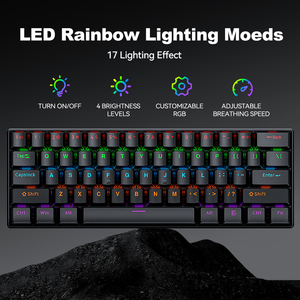 <span class=keywords><strong>Clavier</strong></span> mécanique de jeu TKL filaire USB multicolore bleu et blanc avec éclairage <span class=keywords><strong>LED</strong></span> RGB, <span class=keywords><strong>clavier</strong></span> échangeable à chaud pour PC de bureau - Product Image 6