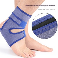 Manchon de soutien de la cheville avec coussinet de talon en caoutchouc, enveloppe élastique de compression respirante, protection sportive pour la course, le fitness et le basketball
