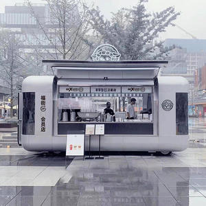 Véhicule de vente mobile multifonctionnel à quatre roues, chariot alimentaire commercial, stand de rue, chariot à snacks populaire - Product Image 2