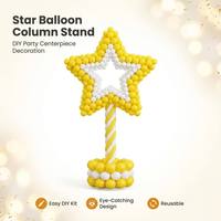 Kit de support de colonne de ballons en forme d'étoile pour décoration de fête DIY, arche de ballons pour anniversaire, mariage, événement, toile de fond