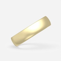 Bague de mariage classique en platine 6 mm à bord fin, en or blanc 18 carats pour homme, bague unie 6 mm