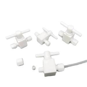 บอลวาล์วเทตระฟลูออโรพลาสติกพร้อมเฟอร์รูล วาล์ว PTFE แบบ Y ชิ้นส่วนสั่งทำจากโรงงานพร้อมข้อต่อท่อ PTFE วาล์วกันกลับ ท่อรูปตัว T - Product Image 1