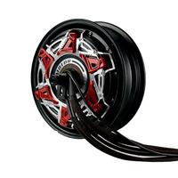 Moteur sans balais QS212 IE4 de 12 pouces, efficacité 2000 tr/min, 60 V, 6000 W, couple de 200 Nm, 500 A, pour vélo électrique, montage à bride