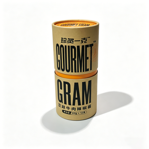 Boîte en tube de papier kraft de qualité supérieure pour protéger le thé, améliorer la présentation, offrir en cadeau, conteneur de rangement robuste pour le thé - Product Image 1