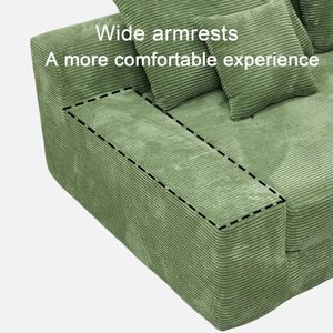 <span class=keywords><strong>Canapé</strong></span>-lit <span class=keywords><strong>convertible</strong></span> pliable <span class=keywords><strong>avec</strong></span> design modulaire, forme rectangulaire, rembourrage en mousse, revêtement en tissu, <span class=keywords><strong>accoudoirs</strong></span> pour appartement/usage scolaire - Product Image 5
