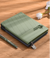 Carnet de voyage A5 personnalisé en cuir PU souple de haute qualité, style vintage, avec logo sérigraphié, idéal pour la promotion - Collection 2026