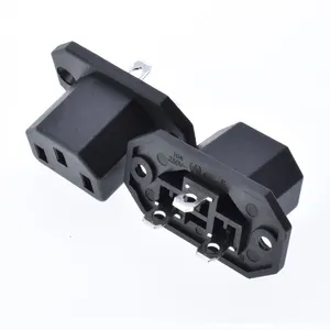 C13 Power Socket Convex surface AC 250V 10A 3 Jacks Female With Screw Hold Universal For PDU UPS service Cabinet