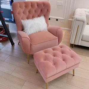 Luxury <b>Single</b> <b>Sofa</b> <b>Chair</b> - Modern Fabric Leisure <b>Chair</b> for Living Room - Product Image 5