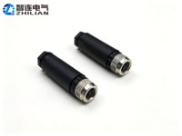 Connecteur d'assemblage droit étanche M8 mâle-femelle non blindé IP66 3 4 5 pôles pour l'automatisation industrielle
