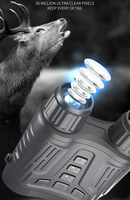 Jumelles de vision nocturne de chasse numériques 4K étanches à mise au point manuelle personnalisées Vision nocturne longue portée de jour comme de nuit