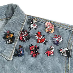 Factory price cute anime characters metal pin badge various styles of soft hard enamel pins in stock