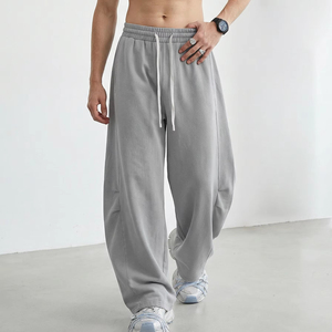 Custom <strong>Men's</strong> Vintage Acid Washed Sweatpants Distressing Joggers Pants Screen <strong>Printing</strong> Baggy Wide Leg Pants <strong>Trousers</strong> - Product Image 1