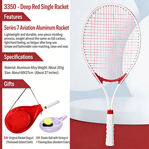 2 Raquetas de <span class=keywords><strong>Tenis</strong></span> de Fibra de Carbono Luminosas de Alta Calidad para Niños y Jóvenes, Incluye 1 Funda para Pelota y Bolsa - Product Image 4