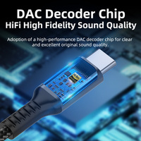 Cable Adaptador de Audio USB C a 3.5mm de Alta Calidad, 4 pies, DAC Hi-Fi Estéreo, Cable Auxiliar Trenzado para Auriculares y Coche
