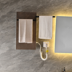 Toalleros eléctricos de baño con placa de <span class=keywords><strong>roca</strong></span> montada en la pared ODM/OEM, <span class=keywords><strong>toallero</strong></span> de calefacción - Product Image 2