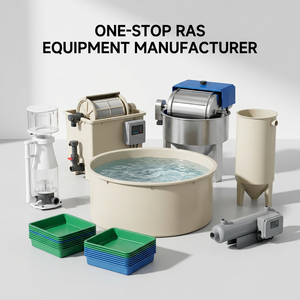 Filtre à tambour rotatif à haute efficacité pour la séparation solide-liquide, pour système d'aquaculture en recirculation (<span class=keywords><strong>RAS</strong></span>), ferme piscicole - Product Image 1