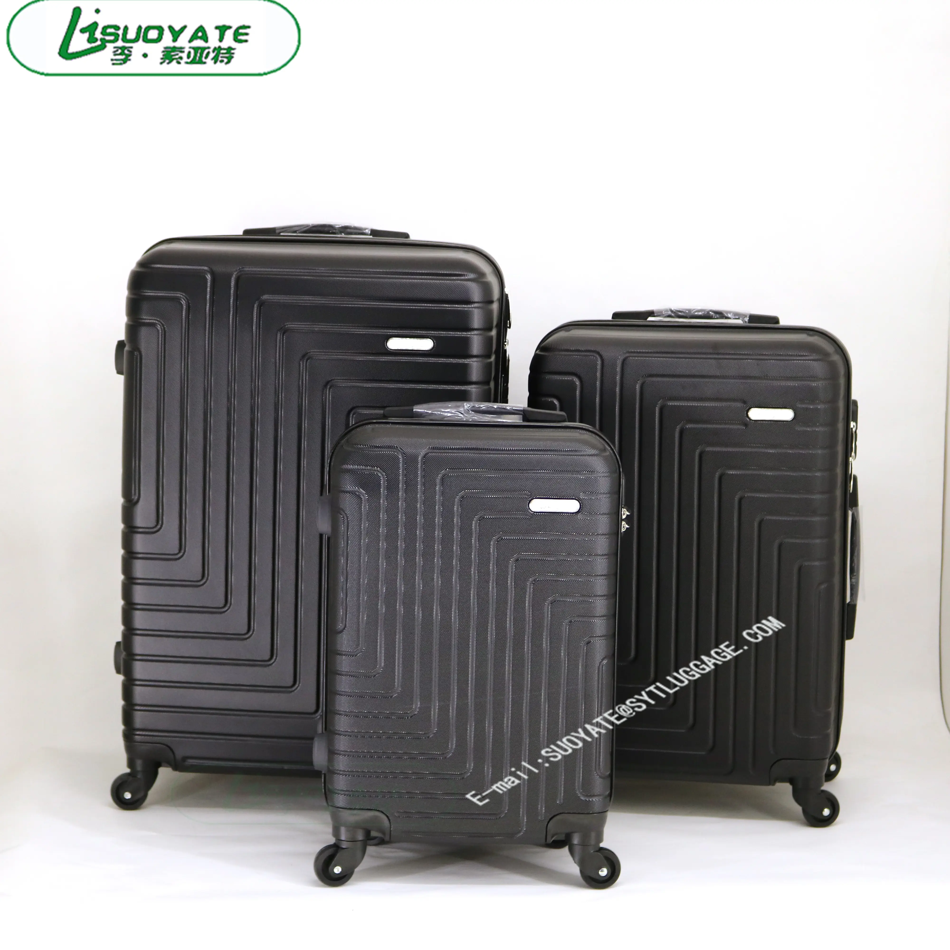 Чемодан из АБС/поликарбоната, чемодан на колесиках, комплект из 3 предметов, Дорожный чемодан из поликарбоната