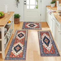 Wholesale Printed Stain Resistant Farmhouse Kitchen Runner Rug Boho Washable Kitchen Rugs Sets of 3
