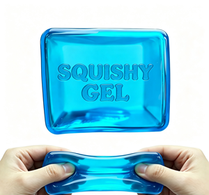 Jouet anti-stress souple et transparent en forme de sucre de malt à récupération lente, personnalisable, pour l'amusement des enfants - Product Image 4