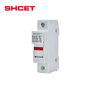 Porte-fusible solaire photovoltaïque DC sur rail DIN 10*38mm 500V 1000V Boîtier de porte-fusible DC 30A 32A 50A 63A Base photovoltaïque Boîtier de porte-fusible DC - Product Image 2