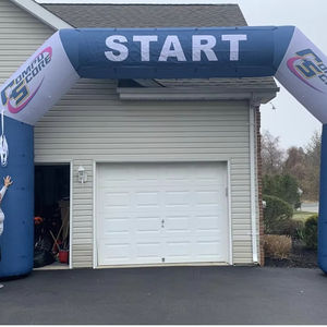 Arche gonflable semi-circulaire personnalisée et durable avec <span class=keywords><strong>souffleur</strong></span> pour événements et salons professionnels - Matériel Oxford/PVC - Product Image 3