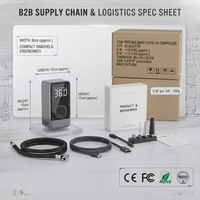 Pompa Ban Mobil 150PSI 35L/mnt 60W Portabel dengan 2 Baterai 2000mAh dan Layar Tekanan Digital