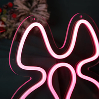 Cloches de Noël néon, enseigne lumineuse LED, cloches lumineuses LED, décoration néon Joyeux Noël, décoration murale pour la maison, décoration murale avant, cadeau de Noël, art mural