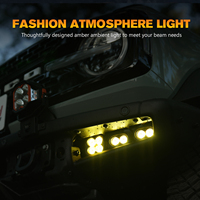 Kit de feux antibrouillard LIGHTFOX pour Ford Bronco 2021+ - Feux LED 15772LM - Faisceau spot et large - Lentille blanche et ambre